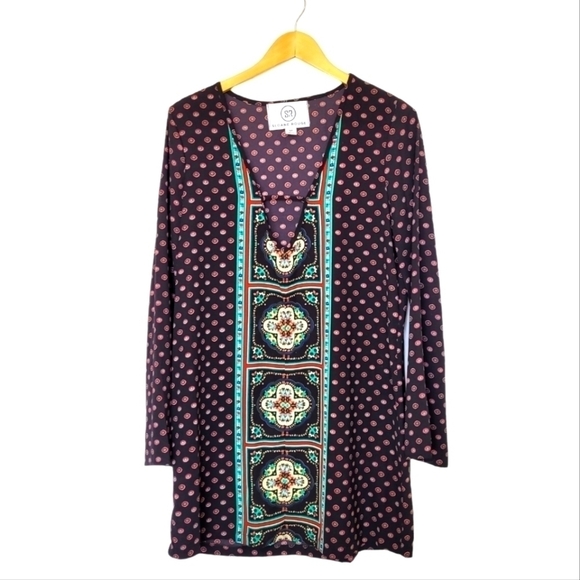 ANTHROPOLOGIE Sloane Rouge Tunic Dress - Picture 1 of 9